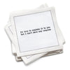 Subversive Quotes Napkins - White
