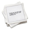 Einstein Quotes Napkins - White