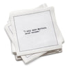 Martini Quotes Napkins - White