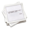 Book Club Quotes Napkins - White