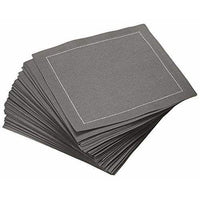 Cotton Cocktail Napkins - Anthracite Grey - Five Star Napkins