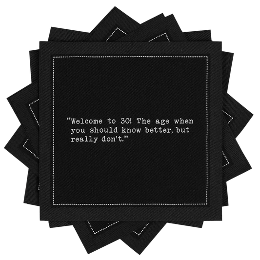 30th Birthday Quotes Napkins Case - Five Star Napkins