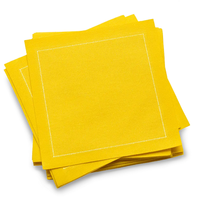 Cotton Cocktail Napkins - Citron