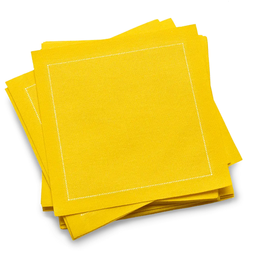 Cotton Cocktail Napkins - Citron