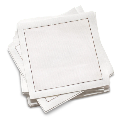 Cotton Cocktail Napkins - Ecru - Five Star Napkins
