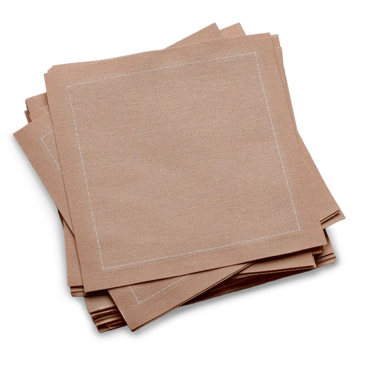 Cotton Cocktail Napkins - Nude