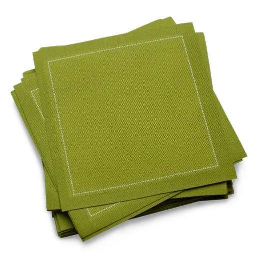 Cotton Cocktail Napkins - Pear