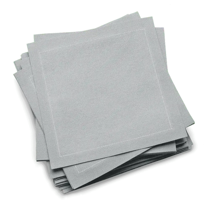 Cotton Cocktail Napkins - Pearl Grey