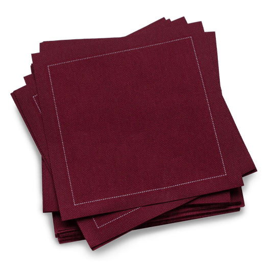 Cotton Cocktail Napkin - Pomegranate
