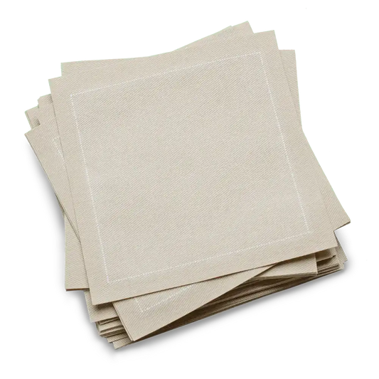 Cotton Cocktail Napkins - Sand