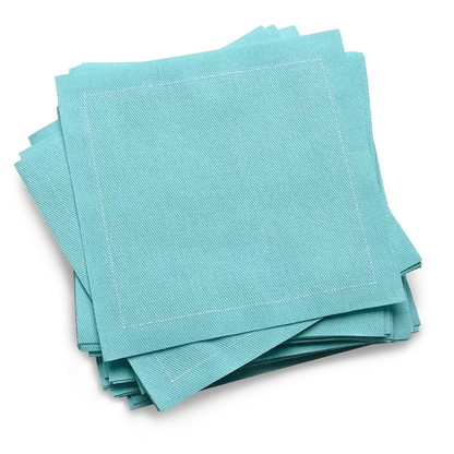 Cotton Cocktail Napkins - Sea Glass