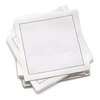 Cotton Cocktail Napkins - White