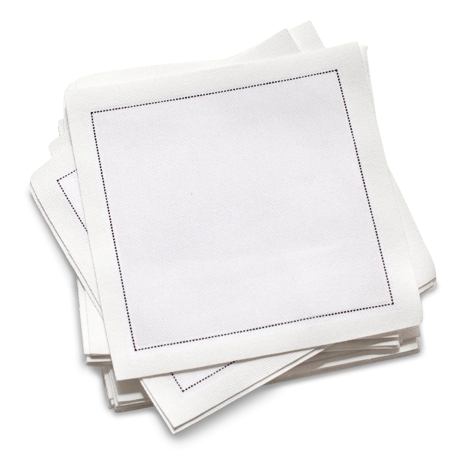 Cotton Cocktail Napkins - White - Five Star Napkins