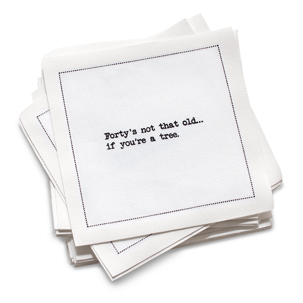40th Birthday Quotes Napkins
