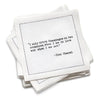 Champagne Quotes Napkins - White