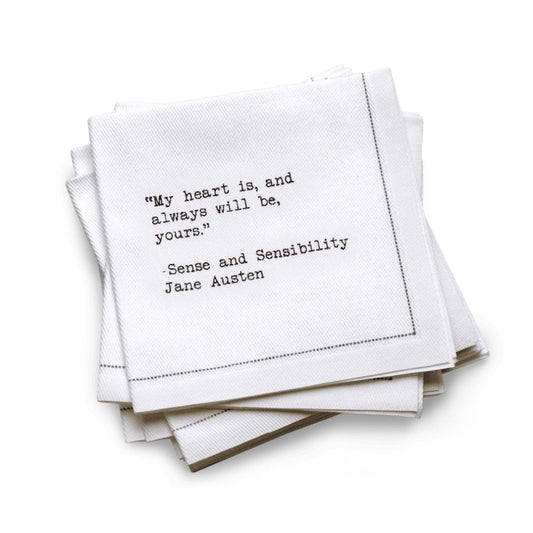 1/4 Fold Love Quotes Napkins