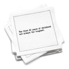 50th Birthday Quotes Napkins - White