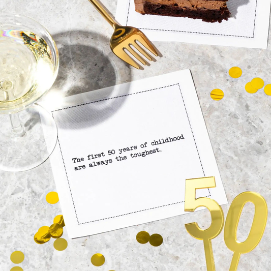 50th Birthday Quote Napkins
