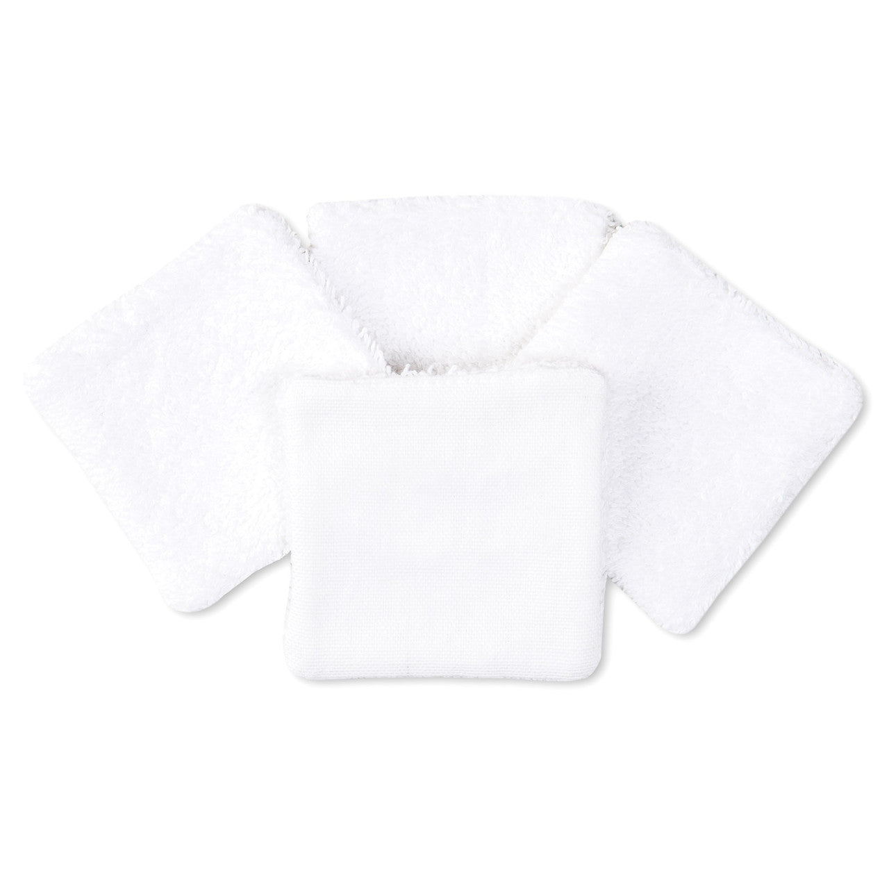 Vanity Make Up Removal Set – 4” x 5” with 4 x (3” x 3”) terry cloth pads – White - 100 x sets per case