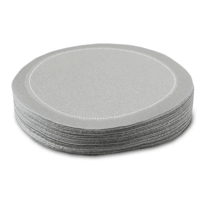 4" Round Cocktail Napkins - Grey - Five Star Napkins