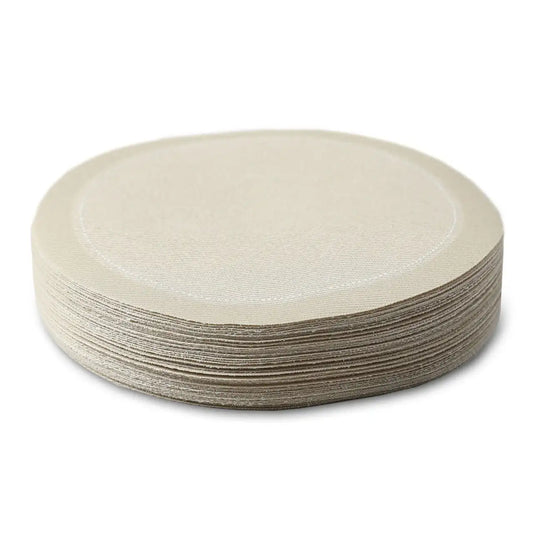Sand 4" Round Cotton Cocktail Napkins - Case - Five Star Napkins