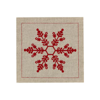 Natural Snowflake Cocktail Napkins - Case - Five Star Napkins