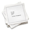 Love Quotes Napkins - White