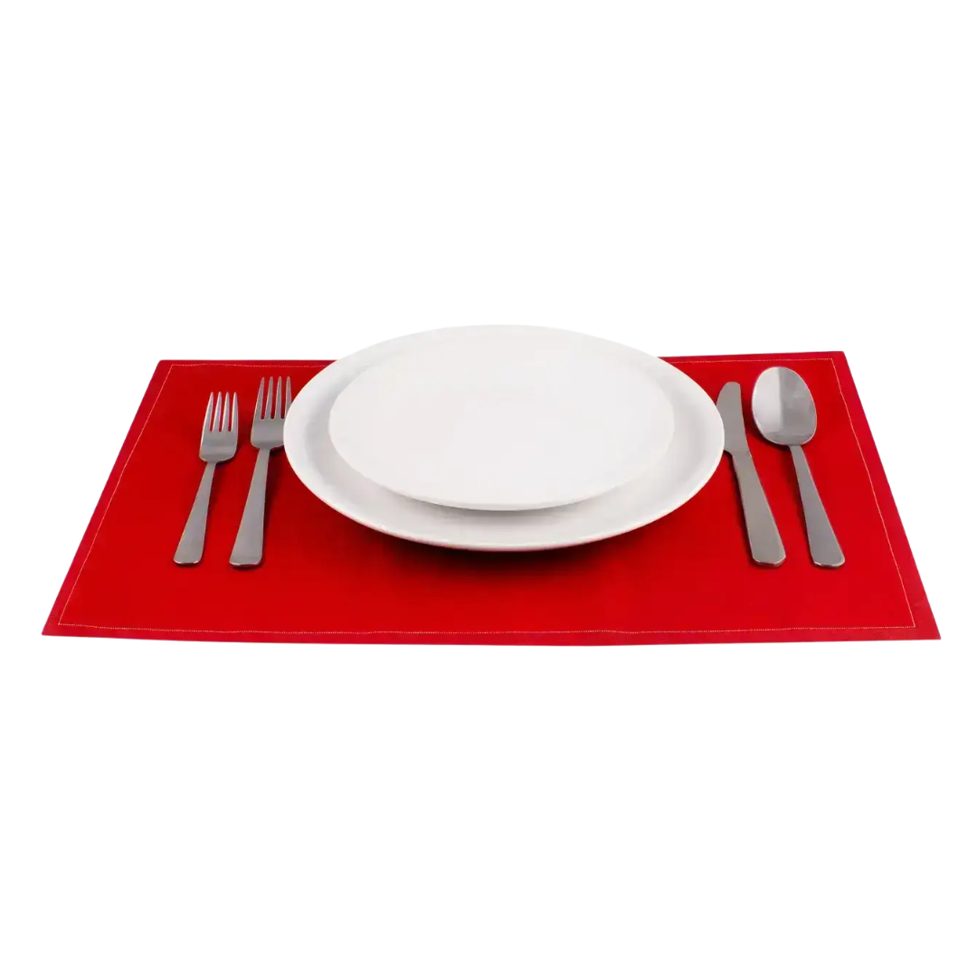 Red Cotton Placemats