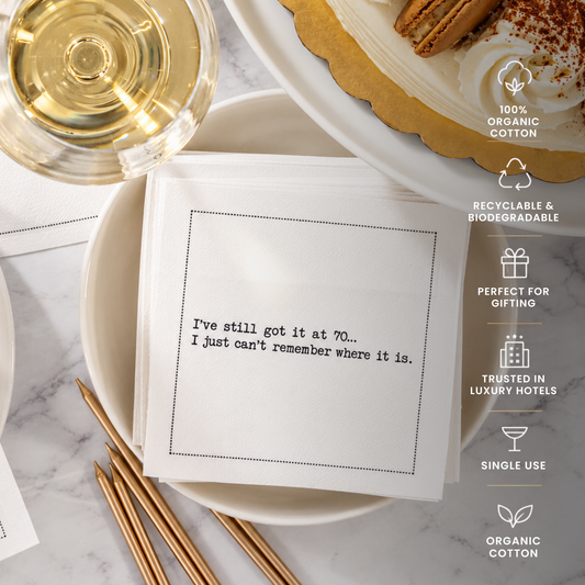70th Birthday Quote Napkins