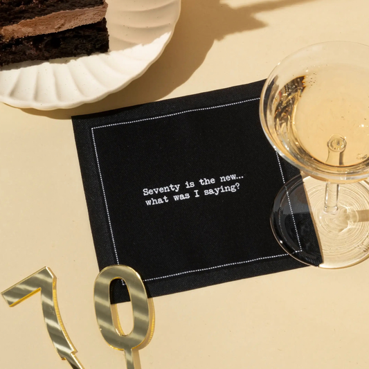 70th Birthday Quote Napkins