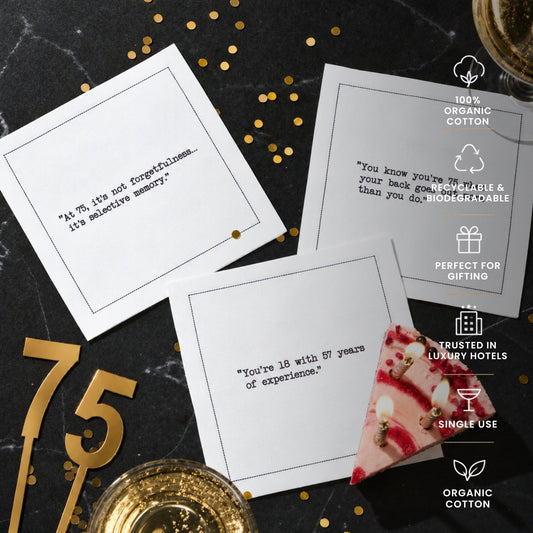 75th Birthday Quote Napkins