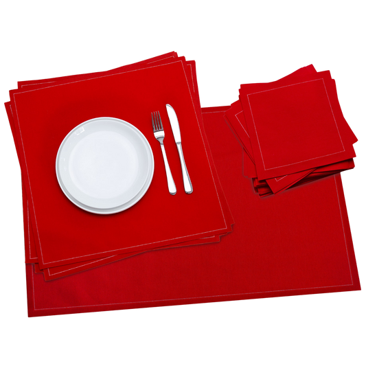 Dinner Table Set | Red