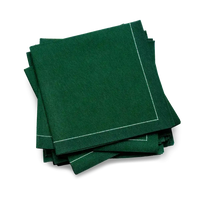 British Racing Green 1/4 Fold Cocktail Napkins - Five Star Napkins