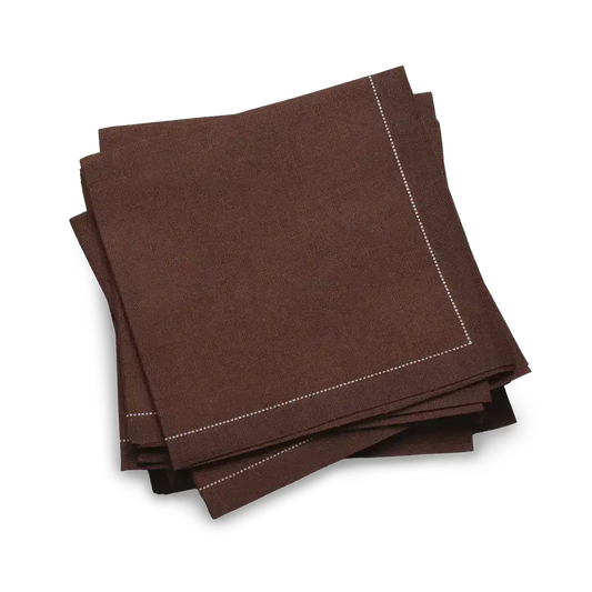 Friar Brown 1/4 Fold Cocktail Napkins