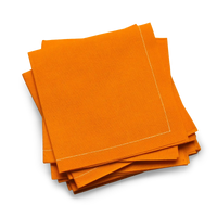 Persimmon Cotton 1/4 Fold Cocktail Napkins - Five Star Napkins