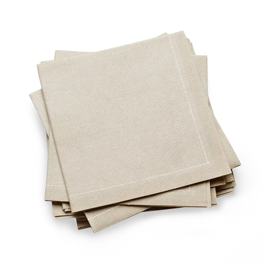 Sand 1/4 Fold Cocktail Napkins