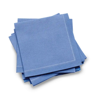 Sea Blue 1/4 Fold Cocktail Napkins - Five Star Napkins