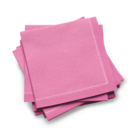 Rose 1/4 Fold Cocktail Napkins