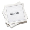 Snarky Quotes Napkins - White