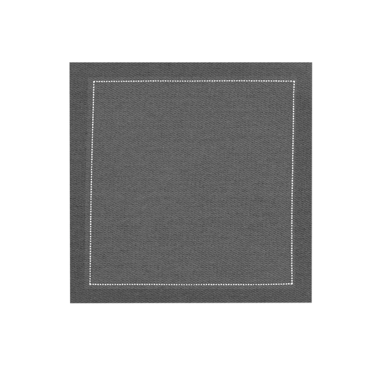 Cotton Cocktail Napkins - Anthracite Grey - Five Star Napkins