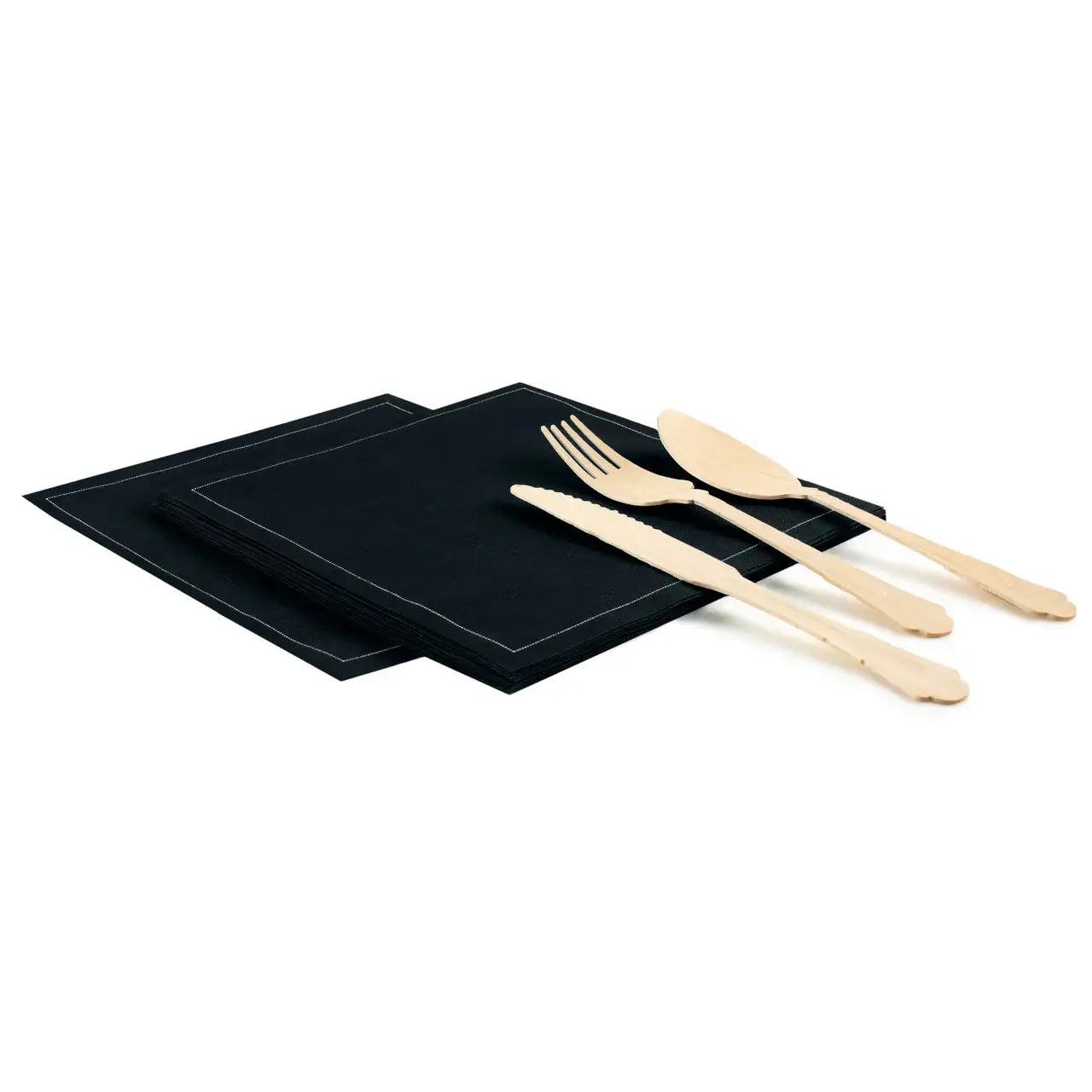 Black Luncheon Napkins - Case