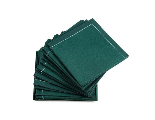 British Racing Green 1/4 Fold Cocktail Napkins - Five Star Napkins