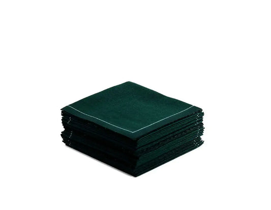 British Racing Green 1/4 Fold Cocktail Napkins - Five Star Napkins