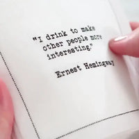 Drinking Quotes Napkins - Case - Five Star Napkins