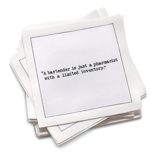 Bartenders Wisdom Quotes Napkins