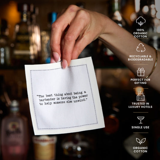 Bartenders Wisdom Quote Napkins