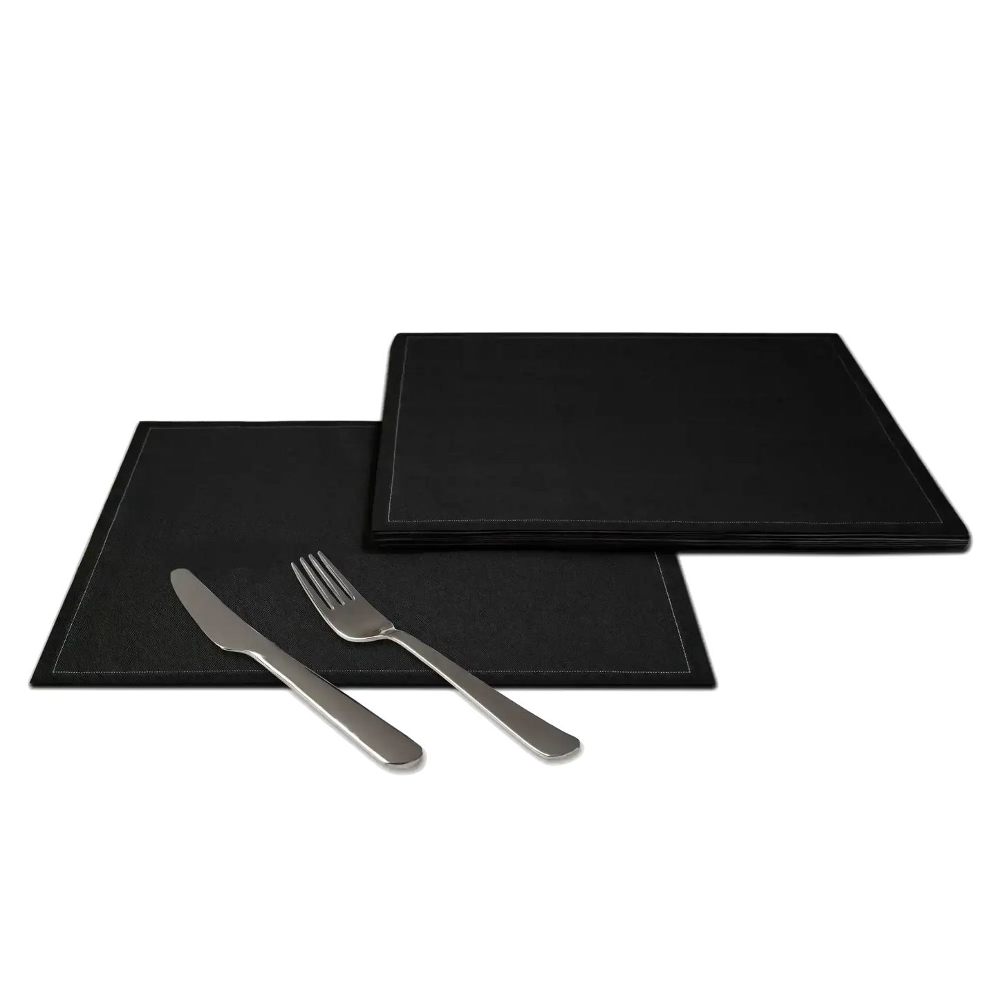 Black Cotton Dinner Napkins - Case - Five Star Napkins
