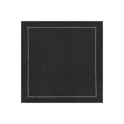 Cotton Cocktail Napkin - Black