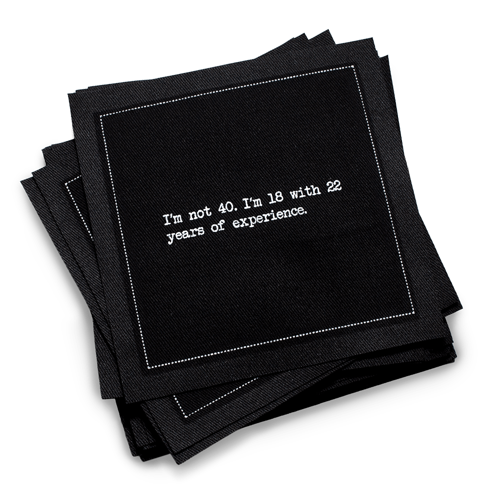 40th Birthday Quotes Napkins