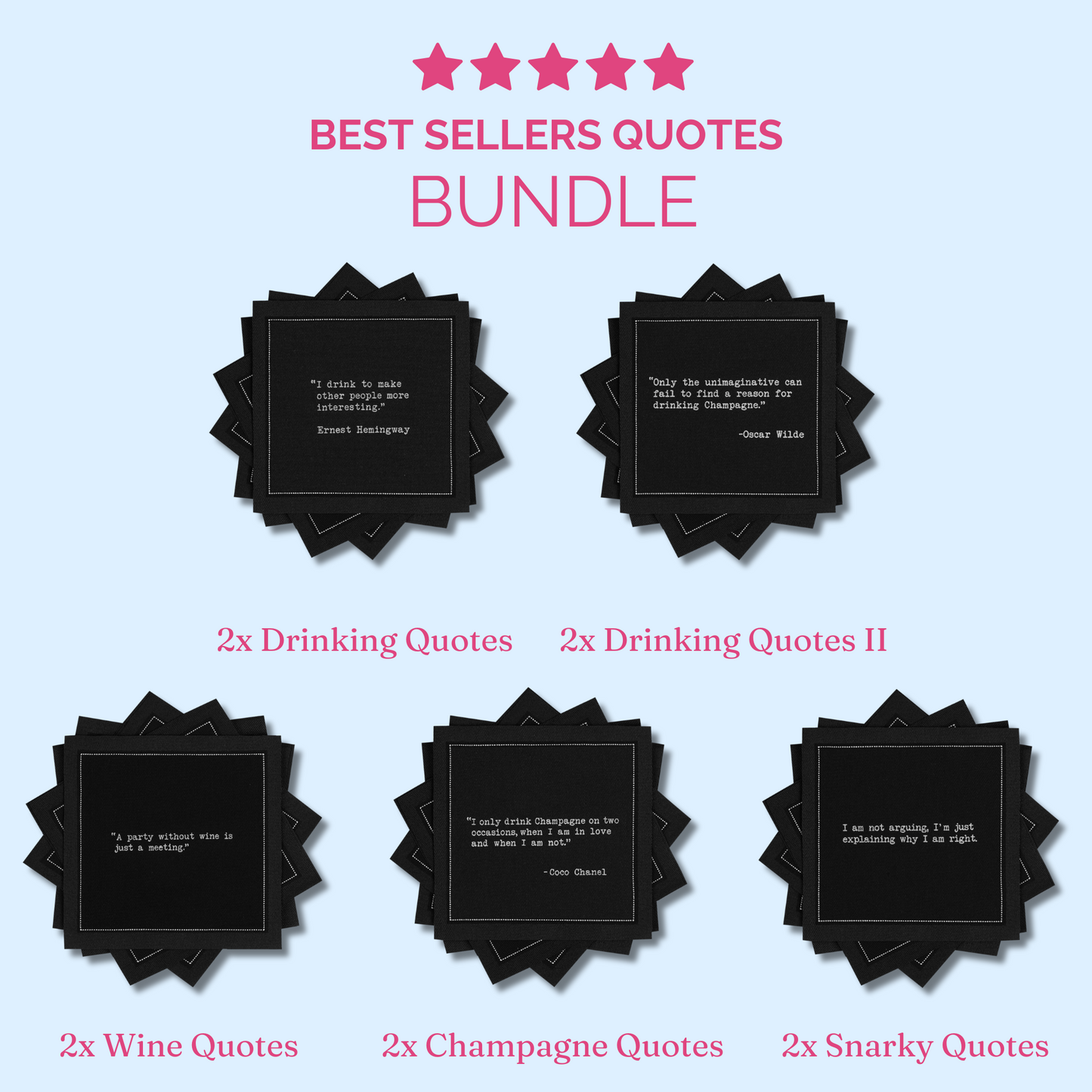 Best Sellers Quotes Bundle - Black Quotes